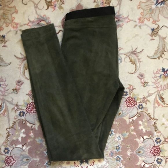 Theory Sueded Leather Leggings - Picture 8 of 10